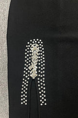 One Shoulder Rhinestone Bandage Party Dress