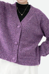 Purple Heavy Weight Knit Sweater