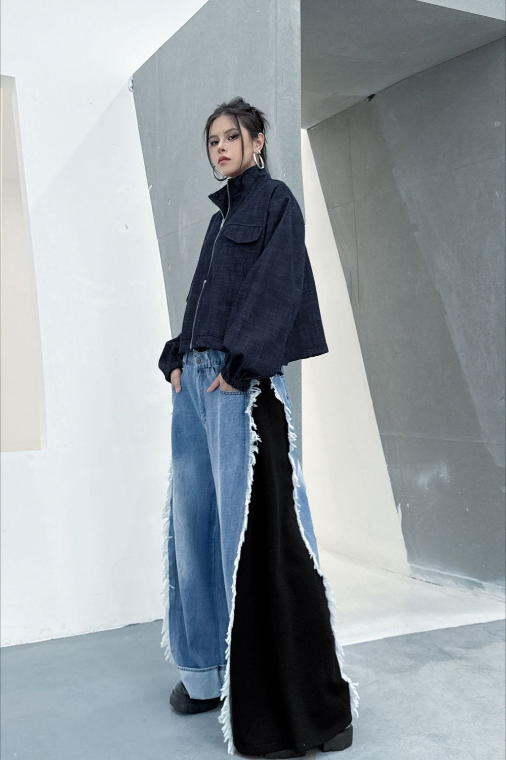 Denim Workwear Lapel Jacket