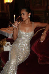 Sparkling Slip Bodycon Maxi Formal Dress