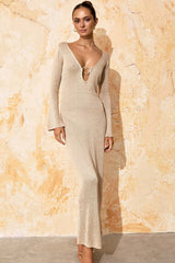 Long Sleeve Sexy Maxi Sweater Dress