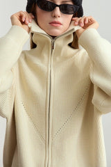 Slouchy High Neck Loose Solid Sweater