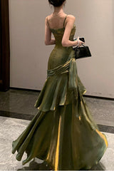 Chiffon Spaghetti Strap Maxi Dress