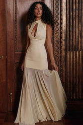 Sheer Mermaid Strapless Corset Dress