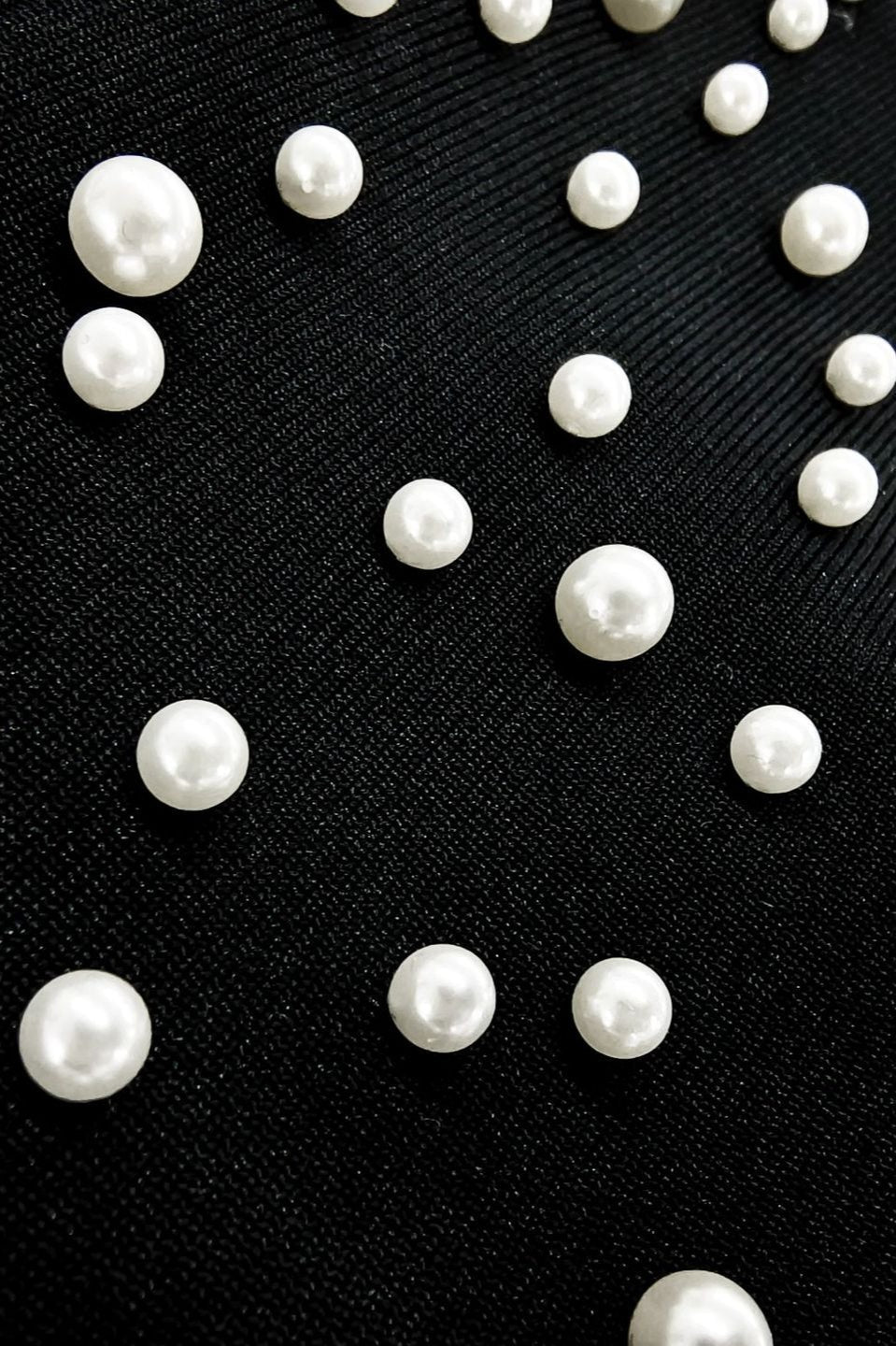 Strapless Pearl Bandage Party Dress