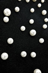 Strapless Pearl Bandage Party Dress