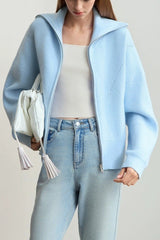 Slouchy High Neck Loose Solid Sweater