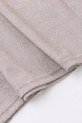 Slit Satin Bodycon Evening Dress