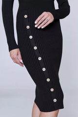 Polo Neck Bodycon Sweater Dress