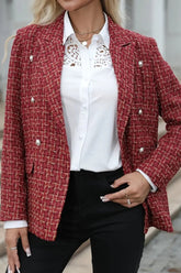 Double-Breasted Casual Blazer