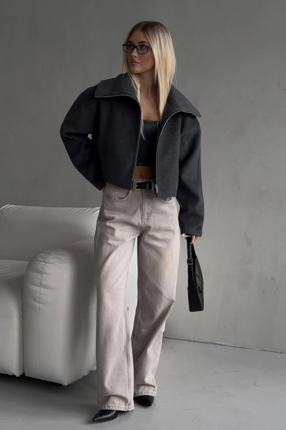 Relaxed Fit Lapel Casual Jacket