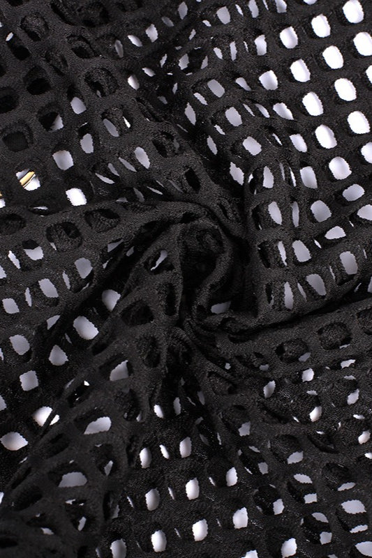 Slim Fit Star Mesh Hoodie