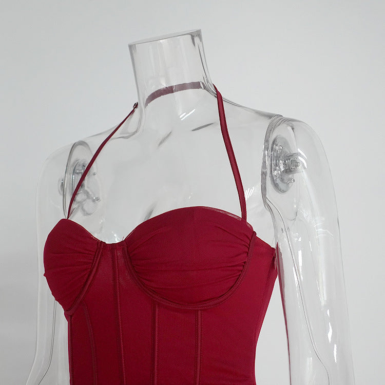 City Chic Dress - Maroon