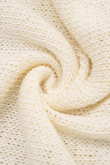 Cropped Fringe Oversized Long Sleeve Sweater