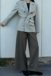 Commuter Style Belted Blazer