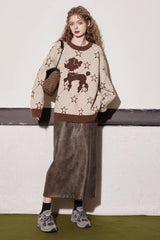 Relaxed Fit Cozy Crewneck Sweater