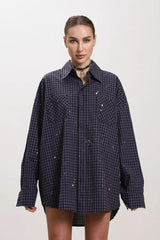 Casual Oversized Short Sleeve Blouse