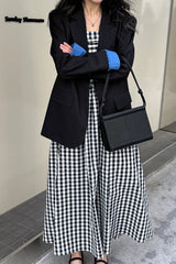 Elegant Casual Colorblock Blazer