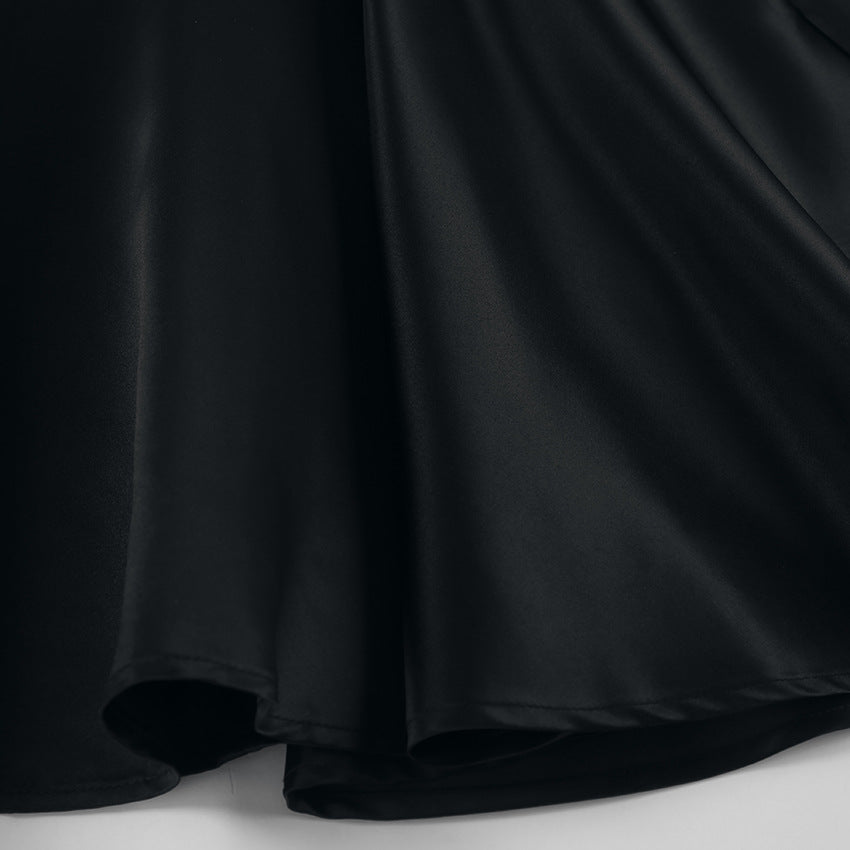 Bow-Gate Mini Dress - Black