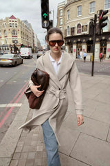 Soft Hooded Loose Fit Casual Overcoat