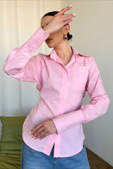 Versatile Lapel Collar Blouse