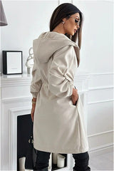 Hooded Belted Trench Coat coats