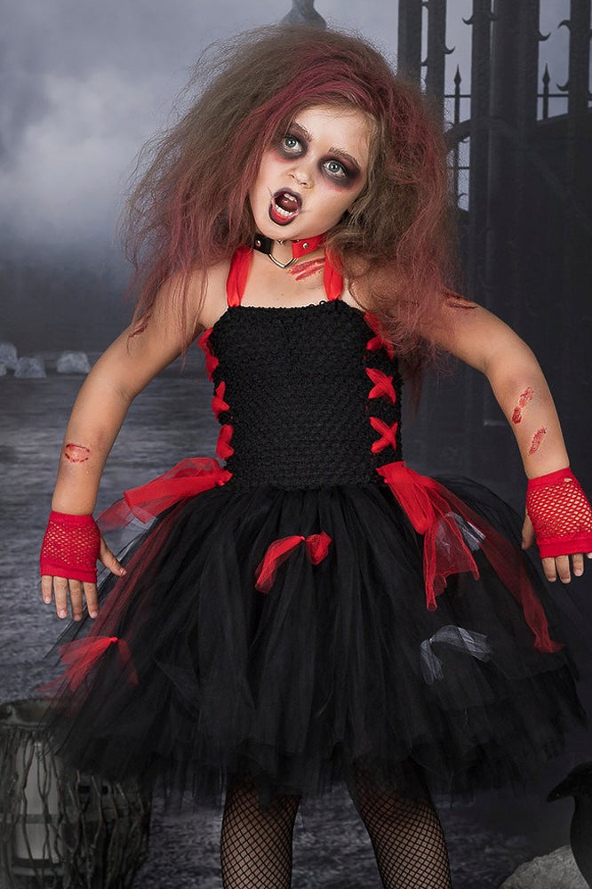 Zombie Princess Dress Kid Halloween Costume