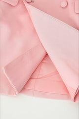 Pink Buttoned Blazer