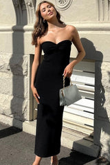 Twisted Front Knit Sweater Dress