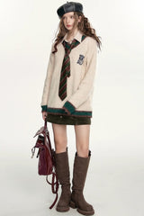 Soft Mohair V Neck Pullover Sweater