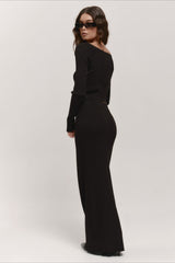 V-Neck Knit Crop Top Sweater Dress