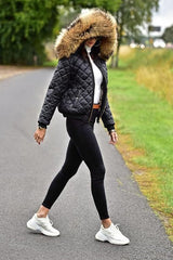 Cropped Casual Hooded Puffer Jacket