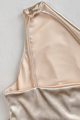 Asymmetric Tie Strap Party Dress