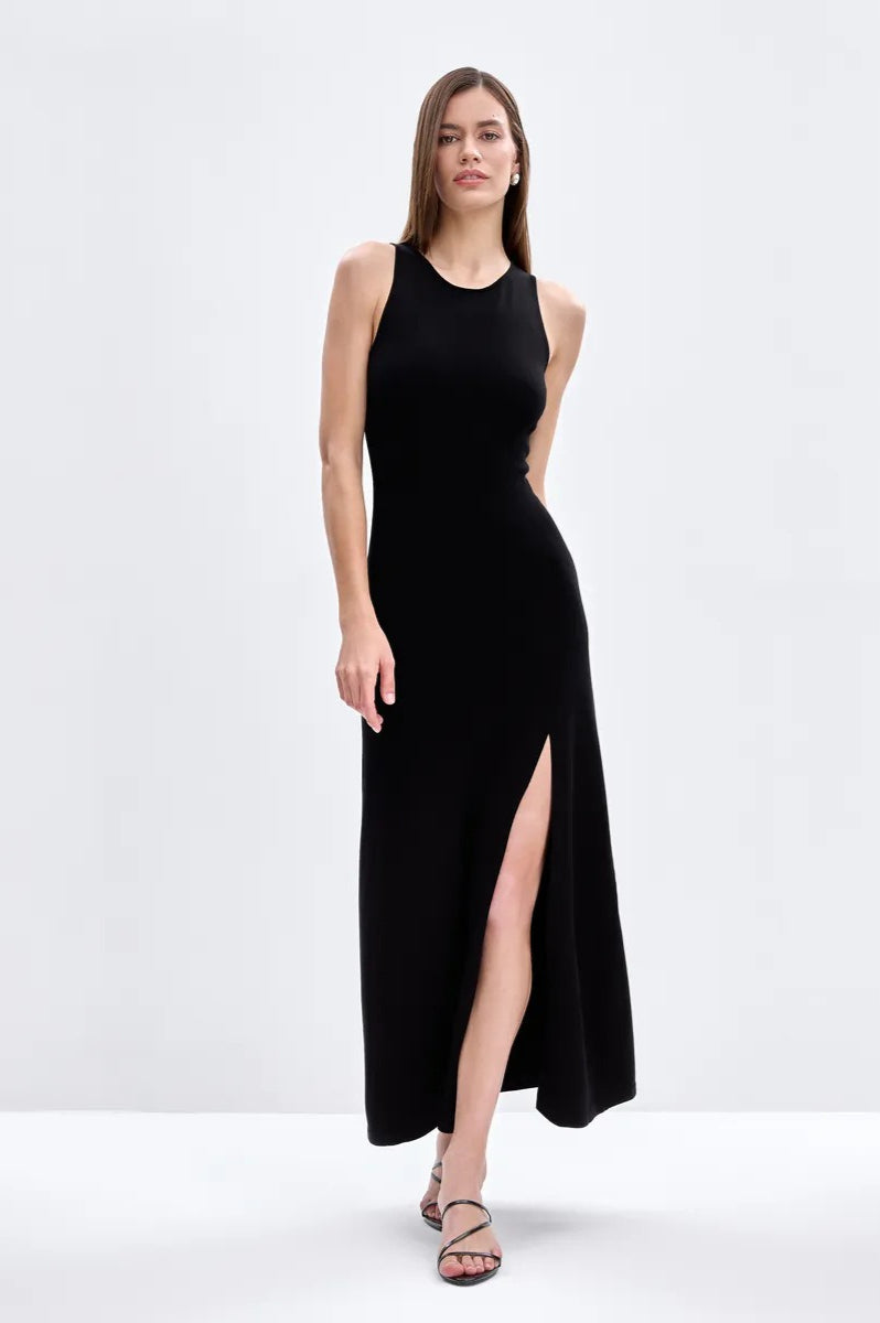 Elegant Knit Sleeveless Sweater Dress