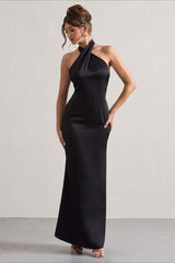 Slim Fit Halter Evening Party Dress