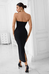 Crystal Trim Gown Formal Dress