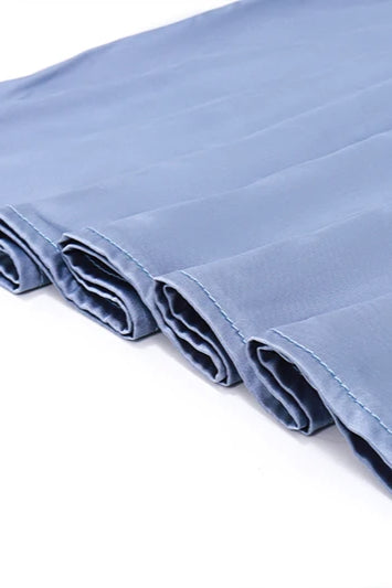 Satin Halter Off Shoulder Midi Dress