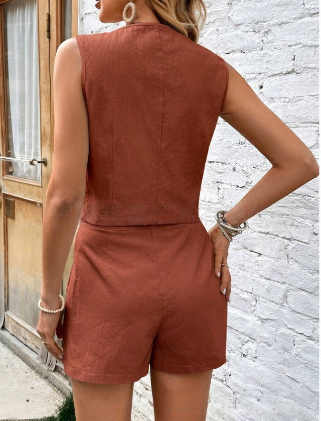 Vezra Co-ord - Brown