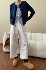 Contrast Panel Layering Cardigan