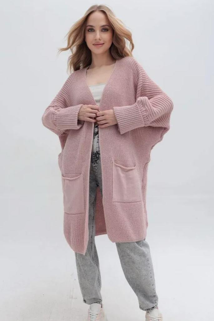 Oversized Long Knit Cardigan