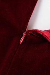 Long Sleeve V Neck Mini Dress