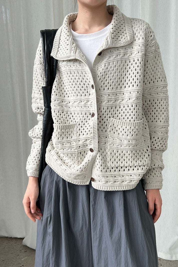 Openwork Knit Cardigan