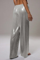 Oversize Sequin Loose Versatile Office Pants