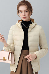 Lightweight Slim Fit Hooded Puffer Jacket