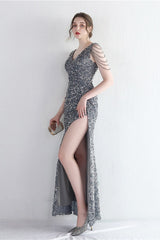 Statement Bead Mermaid Gown Formal Dress