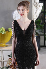 Elegant Sequin Mermaid Party Dress