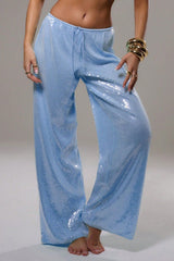 Oversize Sequin Loose Versatile Office Pants