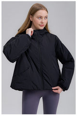 Relaxed Fit Short Puffer Jacket S / Black
