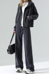 Fleece Lined Relaxed Knit Pants