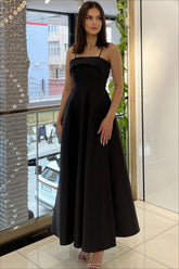 Elegant Satin Slip Vintage Formal Dress